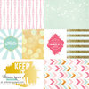 Websters Pages - Happy Collection - 12 x 12 Vellum - Keep It Real Cards