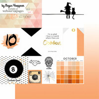 Websters Pages - These Are The Days Collection - 12 x 12 Double Sided Paper - October