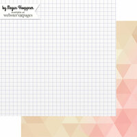 Websters Pages - These Are The Days Collection - 12 x 12 Double Sided Paper - Essential - Grid