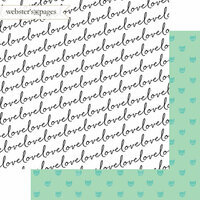 Websters Pages - A New Day Collection - 12 x 12 Double Sided Paper - Sweet Love