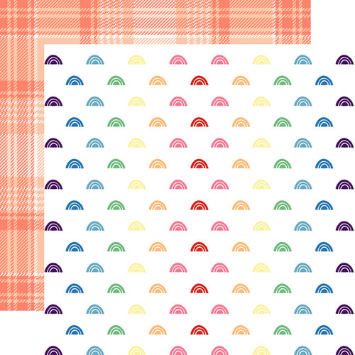 Websters Pages - Changing Colors Collection - 12 x 12 Double Sided Paper - Rainbows