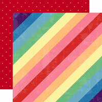 Websters Pages - Changing Colors Collection - 12 x 12 Double Sided Paper - Stripes