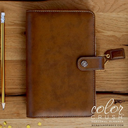 Websters Pages - Color Crush Collection - Personal Planner Binder - Walnut