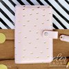 Websters Pages - Color Crush Collection - Personal Planner Binder - Blush and Gold Foil Dot