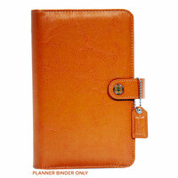 Websters Pages - Color Crush Collection - Personal Planner Binder - Caramel