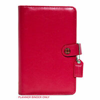 Websters Pages - Color Crush Collection - Personal Planner Binder - Dark Pink