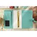 Websters Pages - Color Crush Collection - Personal Planner Binder - Light Teal