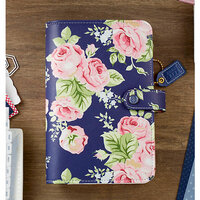 Websters Pages - Color Crush Collection - Personal Planner Binder - Navy Floral