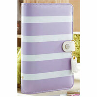 Websters Pages - Color Crush Collection - Personal Planner Binder - Lavender Stripe