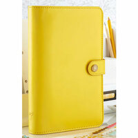 Websters Pages - Color Crush Collection - Personal Planner Binder - Yellow