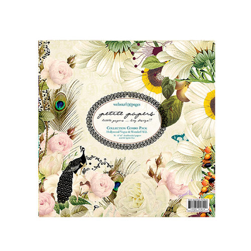 Websters Pages - Petite Papers - 6 x 6 Collection Combo Paper Pack - Hollywood Vogue and WonderFall