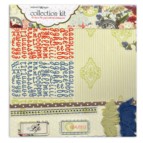 Websters Pages - All About Me Collection - 12 x 12 Paper Sampler Kit