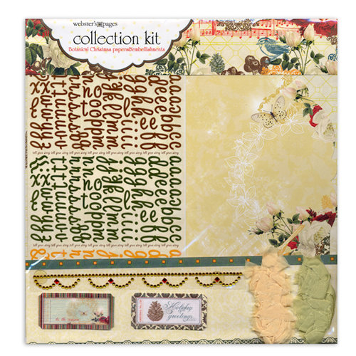 Websters Pages - Botanical Christmas Collection - 12 x 12 Paper Sampler Kit