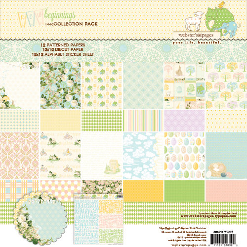 Websters Pages - New Beginnings Collection - 12 x 12 Collection Pack