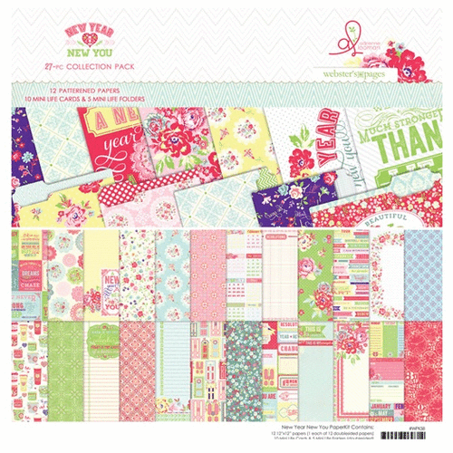 Websters Pages - New Year New You Collection - 12 x 12 Collection Pack