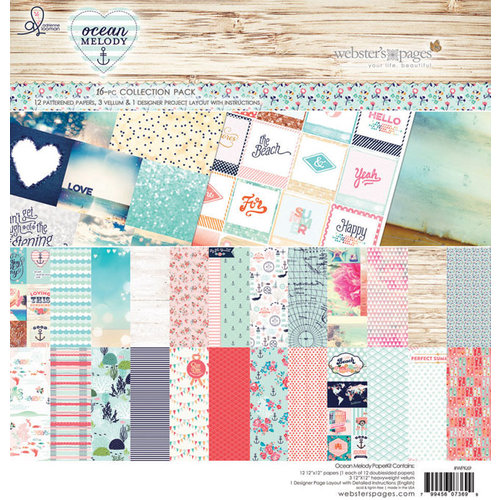 Websters Pages - Ocean Melody Collection - 12 x 12 Collection Pack