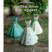 Websters Pages - All That Glitters Collection - Christmas - Handcrafted Toppers - Dresses