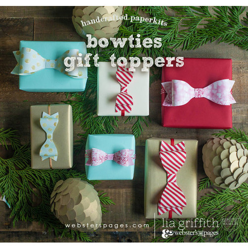 Websters Pages - All That Glitters Collection - Christmas - Handcrafted Home - Bowties