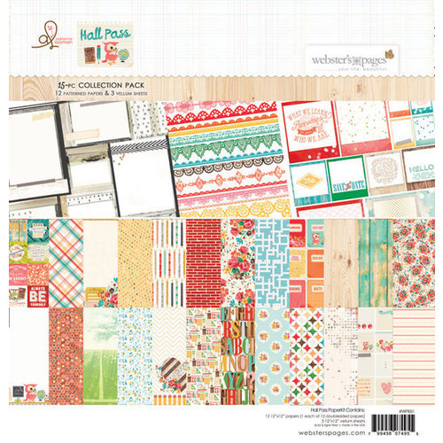 Websters Pages - Hall Pass Collection - 12 x 12 Paper Collection Pack