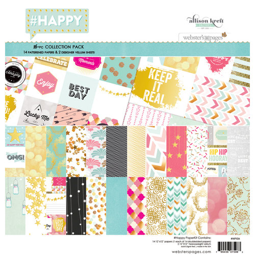 Websters Pages - Happy Collection - 12 x 12 Collection Kit