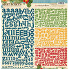 Websters Pages - Spring Market Collection - Storytellers - 12 x 12 Alphabet Cardstock Stickers