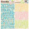 Websters Pages - The Palm Beach Collection - Storytellers - 12 x 12 Alphabet Cardstock Stickers