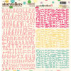 Websters Pages - Girl Land Collection - Storytellers - 12 x 12 Alphabet Cardstock Stickers