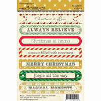 Websters Pages - Royal Christmas Collection - Cardstock Stickers - Mini Messages - Sentiments