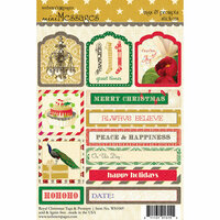Websters Pages - Royal Christmas Collection - Cardstock Stickers - Mini Messages - Tags and Prompts