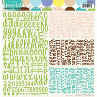 Websters Pages - Best Friends Collection - 12 x 12 Alphabet Stickers