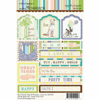 Websters Pages - Best Friends Collection - Cardstock Stickers - Mini Messages - Tags and Prompts