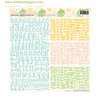 Websters Pages - New Beginnings Collection - Storytellers and Little Storytellers - 12 x 12 Alphabet Cardstock Stickers