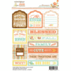 Websters Pages - Family Traditions Collection - Cardstock Stickers - Mini Messages - Tags and Prompts
