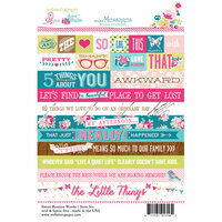 Websters Pages - Sweet Routine Collection - Cardstock Stickers - Mini Messages - Words