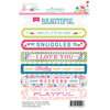 Websters Pages - Sweet Routine Collection - Cardstock Stickers - Mini Messages - Sentiments