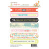 Websters Pages - Our Travels Collection - Cardstock Stickers - Mini Messages - Sentiments
