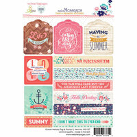 Websters Pages - Ocean Melody Collection - Cardstock Stickers - Tag and Prompt