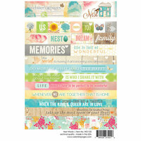 Websters Pages - Nest Collection - Cardstock Stickers - Word