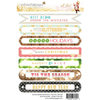 Websters Pages - All That Glitters Collection - Christmas - Cardstock Stickers - Sentiment