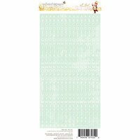 Websters Pages - All That Glitters Collection - Christmas - Cardstock Stickers - Little Letter - Mint