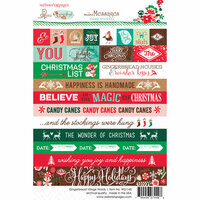 Websters Pages - Gingerbread Village Collection - Christmas - Cardstock Stickers - Word