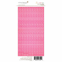 Websters Pages - Beautiful Chic Collection - Cardstock Stickers - Little Letters - Pink