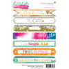 Websters Pages - Dream in Color Collection - Cardstock Stickers - Sentiments