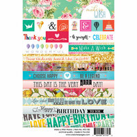 Websters Pages - Make a Wish Collection - Cardstock Stickers - Word