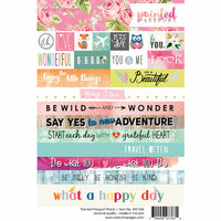 Websters Pages - Painted Passport Collection - Cardstock Stickers - Word