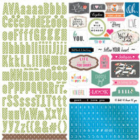 Websters Pages - Painted Passport Collection - 12 x 12 Cardstock Stickers