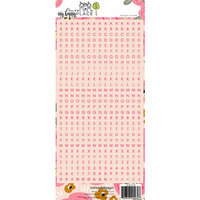 Websters Pages - My Happy Place Collection - Cardstock Stickers - Letters - Pink