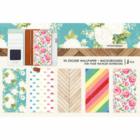 Websters Pages - Changing Colors Collection - Travelers Notebooks - Sticker Wallpaper - Backgrounds