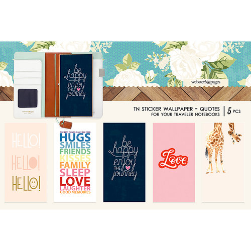 Websters Pages - Changing Colors Collection - Travelers Notebooks - Sticker Wallpaper - Quotes