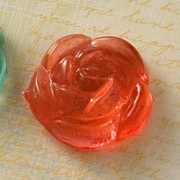Websters Pages - Sparklers - Non Adhesive Designer Buttons - Rose - Rose